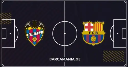 ლევანტე 🆚 ბარსელონა | სასტარტო შემადგენლობები