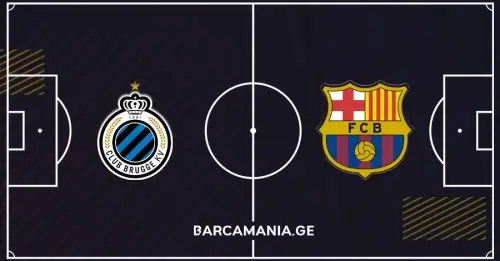 ბარსას შემადგენლობა ბრიუგესთან მატჩისთვის