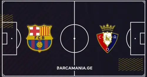 შემადგენლობა ოსასუნასთან მატჩისთვის