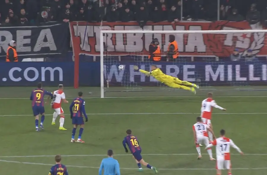 ფერმინის შესანიშნავი გოლი სლავიას კარში