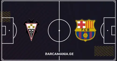 შემადგენლობა ალბასეტესთან მატჩისთვის