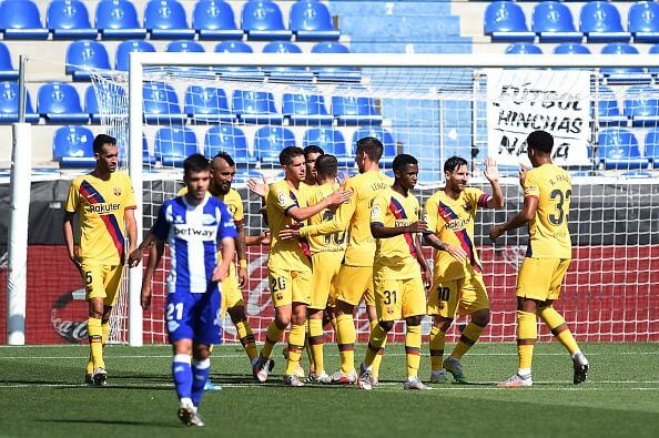 ალავესი-ბარსელონა – პირველი ტაიმის შეფასებები