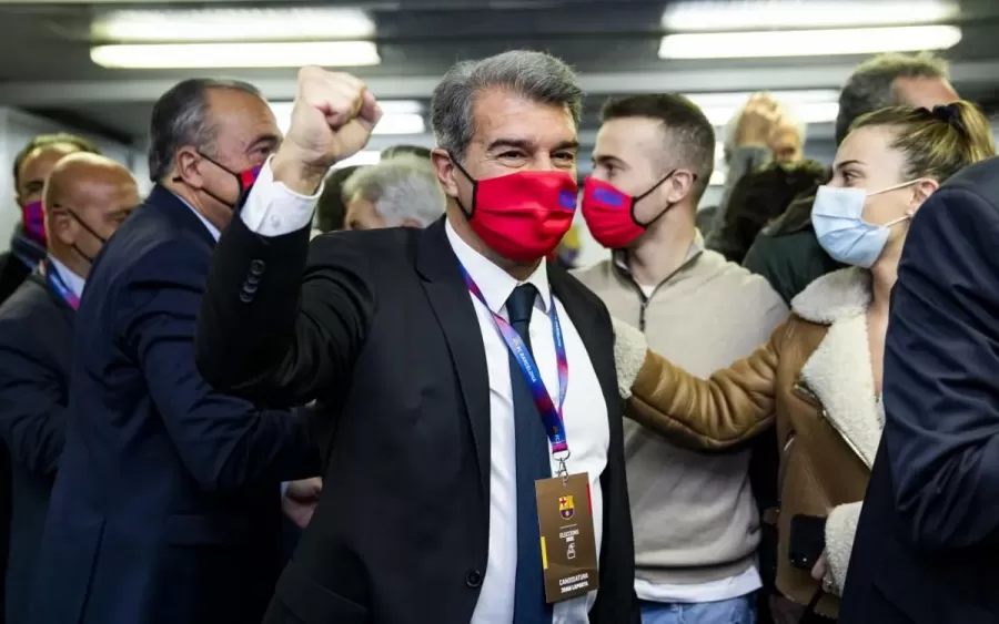“ბარსას” ლეგენდები ლაპორტას გამარჯვებას ულოცავენ