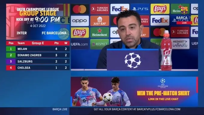 ჩავის პრესკონფერენცია ინტერთან თამაშის წინ