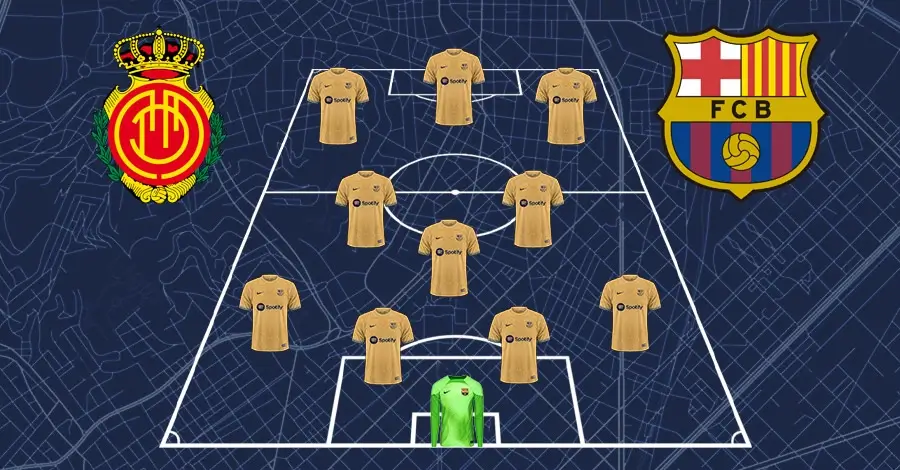 დააყენე შენი შემადგენლობა მალიორკასთან მატჩისთვის და გამოიცანი ანგარიში