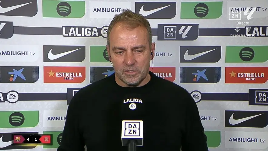 ჰანსი ფლიკი ჟირონასთან მატჩის შემდეგ